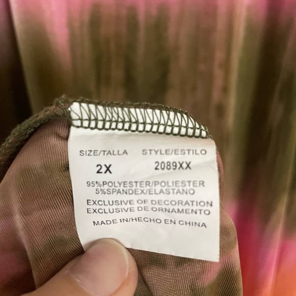 Tie Dye Maxi Dress - Size 2X - Picture 5 of 5